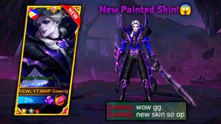 TRY THIS NEW SKIN PAINTED SKIN ALUCARD | PURPLE VISCOUNT | MLBB