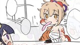 [TK Genshin Impact] Little Thunder dan Little Ganyu ingin makan es loli