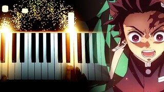 ["Bunga Teratai Merah" - Kimetsu no Yaiba OP]Piano efek khusus/Fonzi M