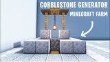 How To Make Cobblestone Generator Farm in Minecraft 1.16 Survival Tutorial Part 1