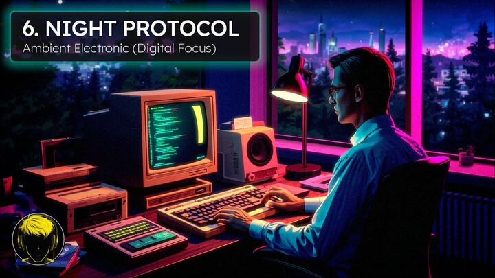 🌙 Night Protocol - Late Night Coding Music For Focus And Deep Work | BitFrequencies