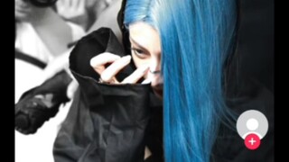 Dilireba's cyberpunk blue hair also went viral on the Internet!!!