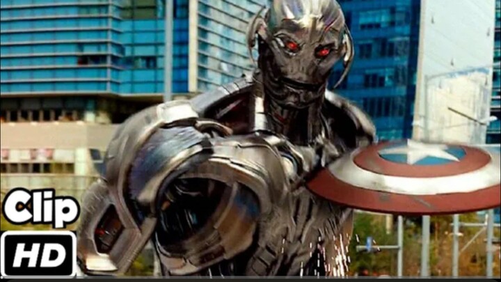 Captain America VS Ultron  Fight Scene Hindi  Avengers Age of Ultron   Movie Clip HD 4K
