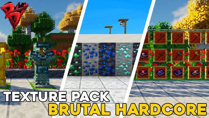 Texture Pack BRUTAL HARDCORE Mcpe 1.19.22 - Minecraft Bedrock Indonesia