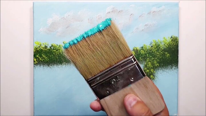 KING ART    HOW TO PAINT A REALISTIC WATERFALL VERY EASILY  N 27   PAINTING TECHNIQUE
