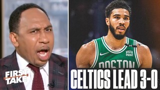 First Take | Stephen A. reacts to Celtics win it in Brooklyn & take a commanding 3-0 lead on Nets!
