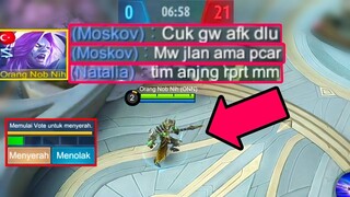 PRANK TOP 1 MOSKOV AFK PART 5, DIPUTUSIN PACAR KARENA MAIN ML WKWK - MOBILE LEGENDS