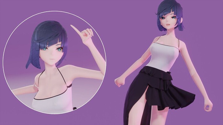 MMD Realistic - Genshin Impact - Yelan - One Room All That Jazz - Nincha Studio