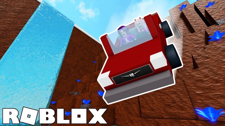 We Drove a Car Down a Cliff 999,999,999 Centimeters! | Roblox