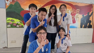 Secretly celebrating the homeroom teacher's birthday!