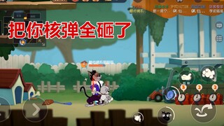 Tom and Jerry Mobile Game: Destroyed all the nuclear bombs hidden by the mice, so happy