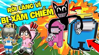 KEYD RỜI LÀNG BEE TEAM CÙNG MẶP DORAM VÌ BỊ MÈO HOẠT HÌNH XÂM CHIẾM NHÀ TRONG MINI WORLD