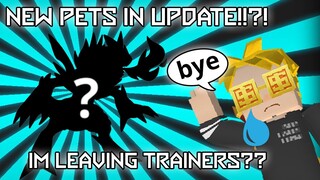 NEW TRAINERS ARENA UPDATE!!?! || AM I LEAVING TRAINERS ARENA?? || BLOCKMAN GO