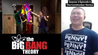 Kites and Leonard Trying to Watch Football! The Big Bang Theory 3x6- The Cornhusker Vortex Reaction!