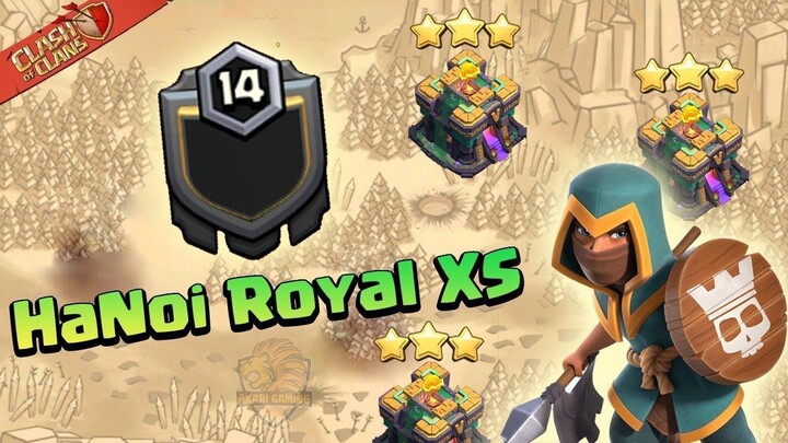 HaNoi Royal XS vs GIRL ONLY - THẮNG ÁP ĐẢO -  TH14 ATTACK clash of clans _ Akari gaming