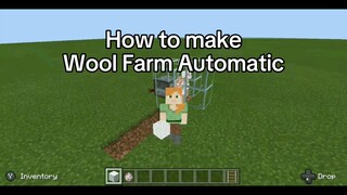 How to make Wool Farm Automatic Simple In MCPE