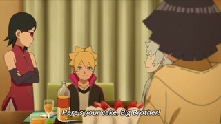 Boruto Gets Excited To See Sakura And Sarada At His Birthday