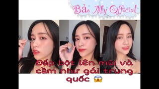 [Bảo My Vlog ] - nâng mũi , gọt cằm V-line bằng BỘT