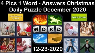 4 Pics 1 Word - Christmas - 23 December 2020 - Daily Puzzle + Daily Bonus Puzzle -Answer-Walkthrough