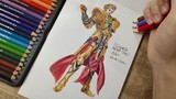 Drawing Gilgamesh Archer from Fate Grand Order【FGO】