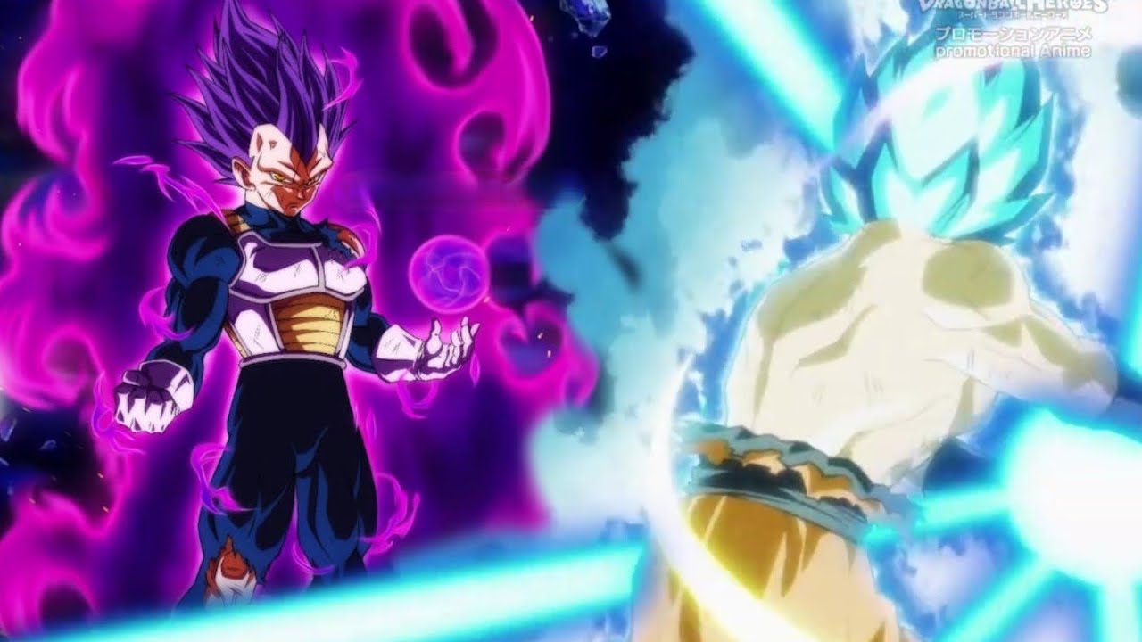 goku and vegeta super saiyan god fusion