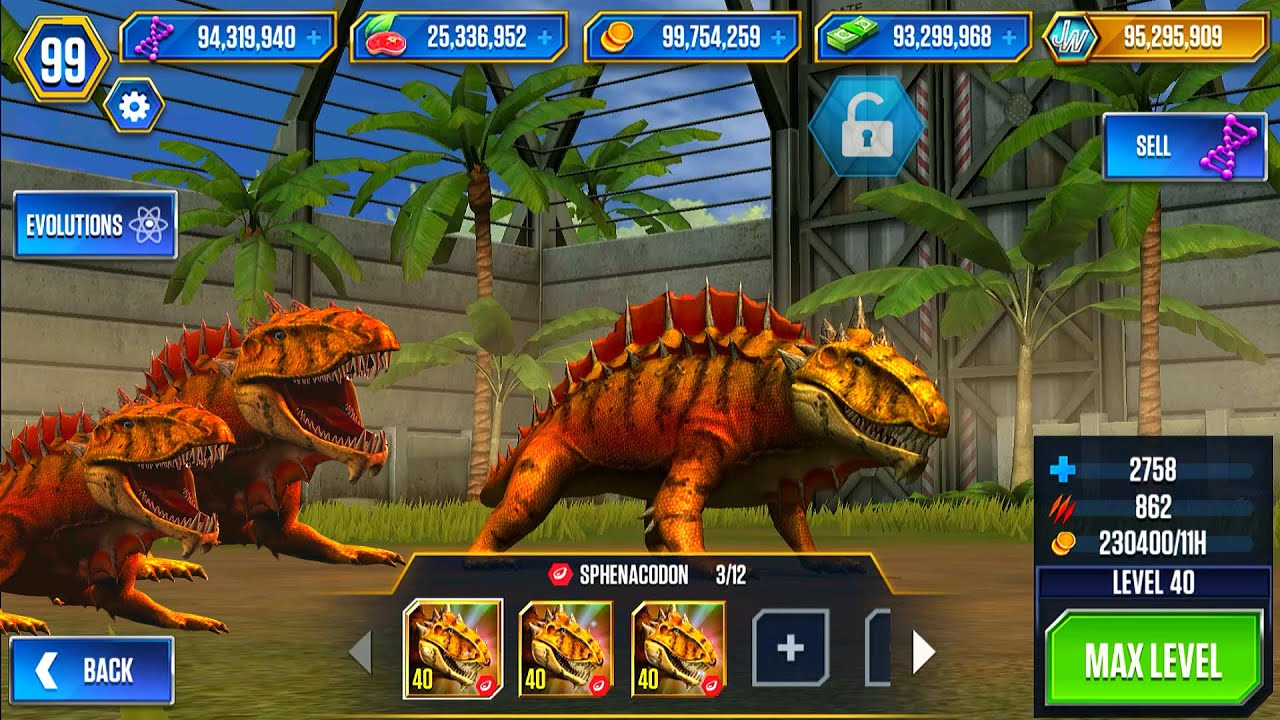 Jurassic World - The Game [T-Rex] level 40 