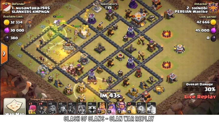 Clan War Replay Again! | Clash of Clan