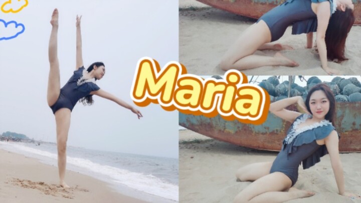 当Maria遇上沙滩美女泳衣热舞【佟菲菲】（特制版）