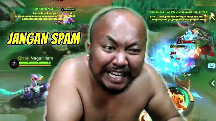 UDAHLAH CAPE AKU DI SPAM KAYA GITU WOI !!!