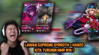 LANCELOT JEJE LAWAN SUPREME INDONESIA DYRROTH + HANZO ! KITA TURUNIN MMR NYA - Mobile Legends