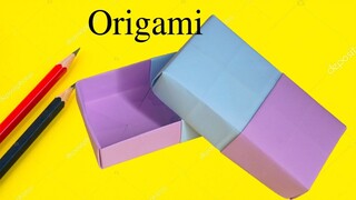 Cách làm hộp quà bằng giấy cực dễ - Cách Gấp Hộp Quà đơn giản Gấp giấy Origami -hộp bằng giấy a4