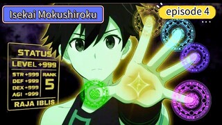 Alur yang Isekai Mokushiroku episode 4
