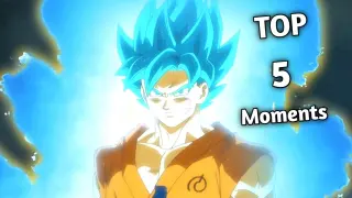 Dragon ball super Top 5 moments that gave you chill ( Part 1) Eng dub