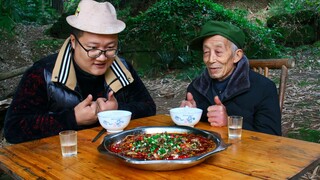 Countryside Recipe & Mukbang | Spicy Boiled Beef Tripe