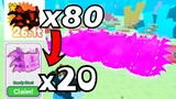 80 Rainbow to Full Team Of Dark Matter Hellish Axolotl Mythical! - Pet Simulator X Roblox