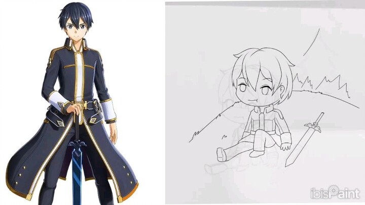 chibi Kirito from SAO