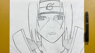 How to draw itachi uchiha step-by-step || step-by-step