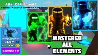 UNLOCKING ALL ELEMENTS AND NEW RANK ⚡Ninja Legends 💥ELEMENTS UPDATE!