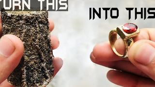 Turning Old Brass Trash Into Golden Shiny Ring TRASH to TREASURE