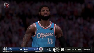 NBA2K21 MODDED FULL GAME HIGHLIGHTS MAVERICKS VS CLIPPERS I NBA Regular Season I  November 15, 2021