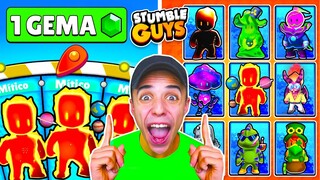 COMPRÉ x99 RULETAS MITICAS y ME TOCÓ ESTA SKIN! 😱 STUMBLE GUYS