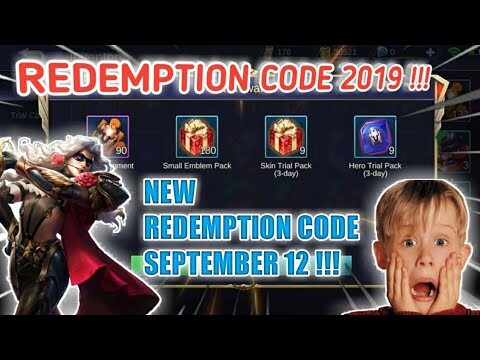 Redemption Code in Mobile Legends September 12, 2019 | Part 7 + 570 Dias & Skin Give Away