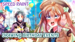 Drawing of Akanichiyu's Birthday event 🍀