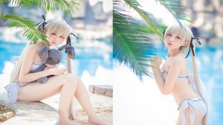 [Cos Collection] น้องสาวคอสเพลย์ชุดว่ายน้ำน้ำ Kasuga Ye Qiong (Qianmei) ฉันไม่คิดว่าสิบคนมากเกินไปที