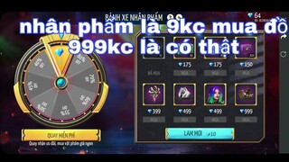 Free Fire| chộm acc bạn thân chơi vòng quay bánh xe nhân phẩm 9 kim cương mua đồ 999kc là có thật