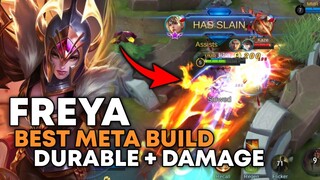 NEW FREYA BEST BUILD DURABLE + DAMAGE | MLBB