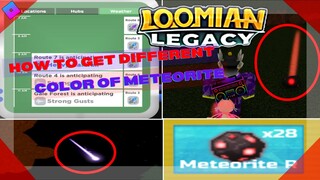 HOW TO GET THE DIFFERENT COLOR OF METEORITES! | Roblox Loomian Legacy
