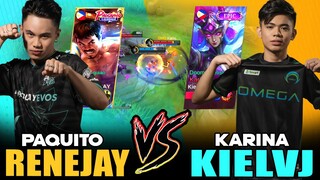 NXPE RENEJAY PAQUITO vs. OMG KIELVJ KARINA in RANK! ~ MOBILE LEGENDS