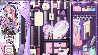✟ Landmine Girl's Pixel Retro Dress Up Dating Game✟