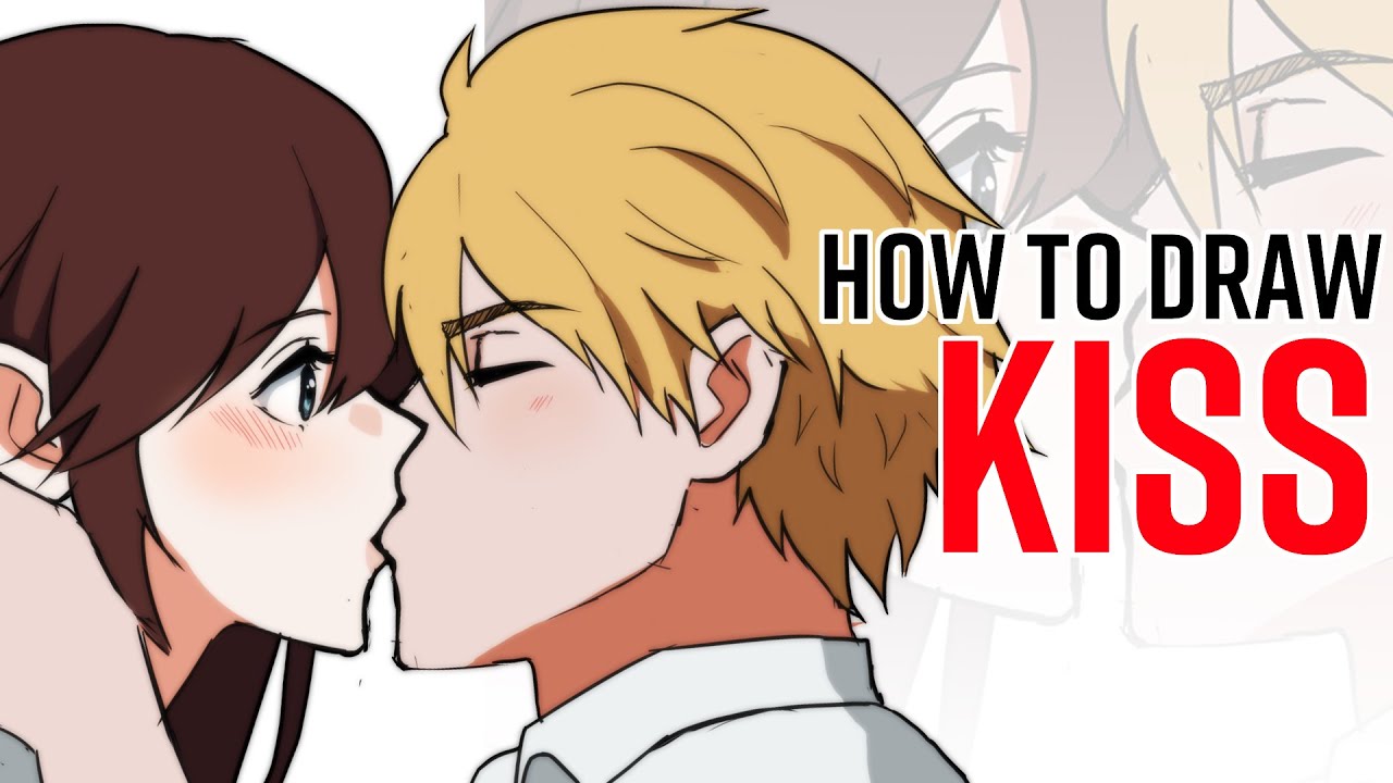 how to draw anime boy and girl kissing step by step